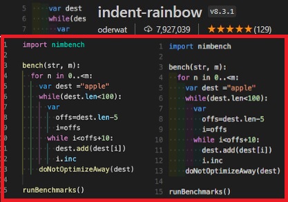 Indent-Rainbow